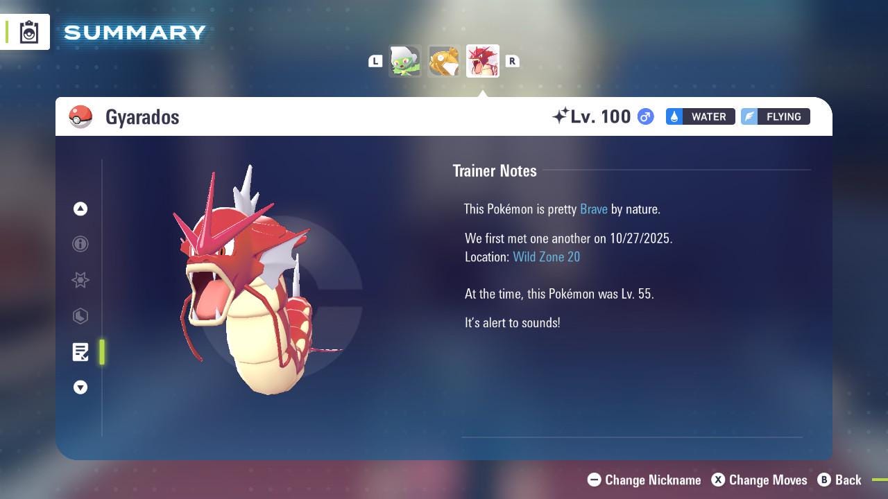 SHINY 6IV GYARADOS / Pokémon Legends ZA / 6IV Pokemon / Shiny Pokemon / Competitive / Fast Trade / Pokerus / Rare Pokemon