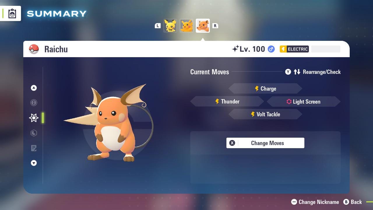 SHINY 6IV RAICHU / Pokémon Legends ZA / 6IV Pokemon / Shiny Pokemon / Competitive / Fast Trade / Pokerus / Rare Pokemon