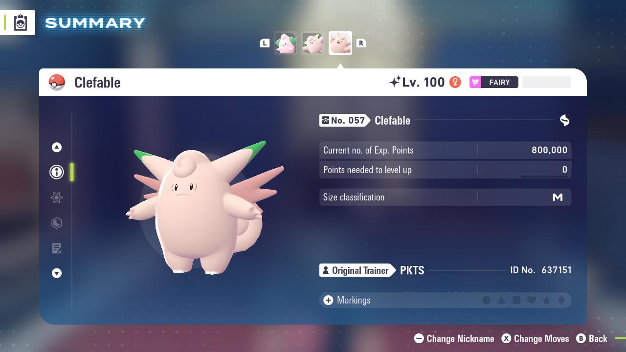 SHINY 6IV CLEFABLE / Pokémon Legends ZA / 6IV Pokemon / Shiny Pokemon / Competitive / Fast Trade / Pokerus / Rare Pokemon