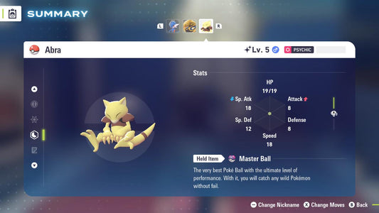 SHINY 6IV ABRA / Pokémon Legends ZA / 6IV Pokemon / Shiny Pokemon / Competitive / Fast Trade / Pokerus / Rare Pokemon