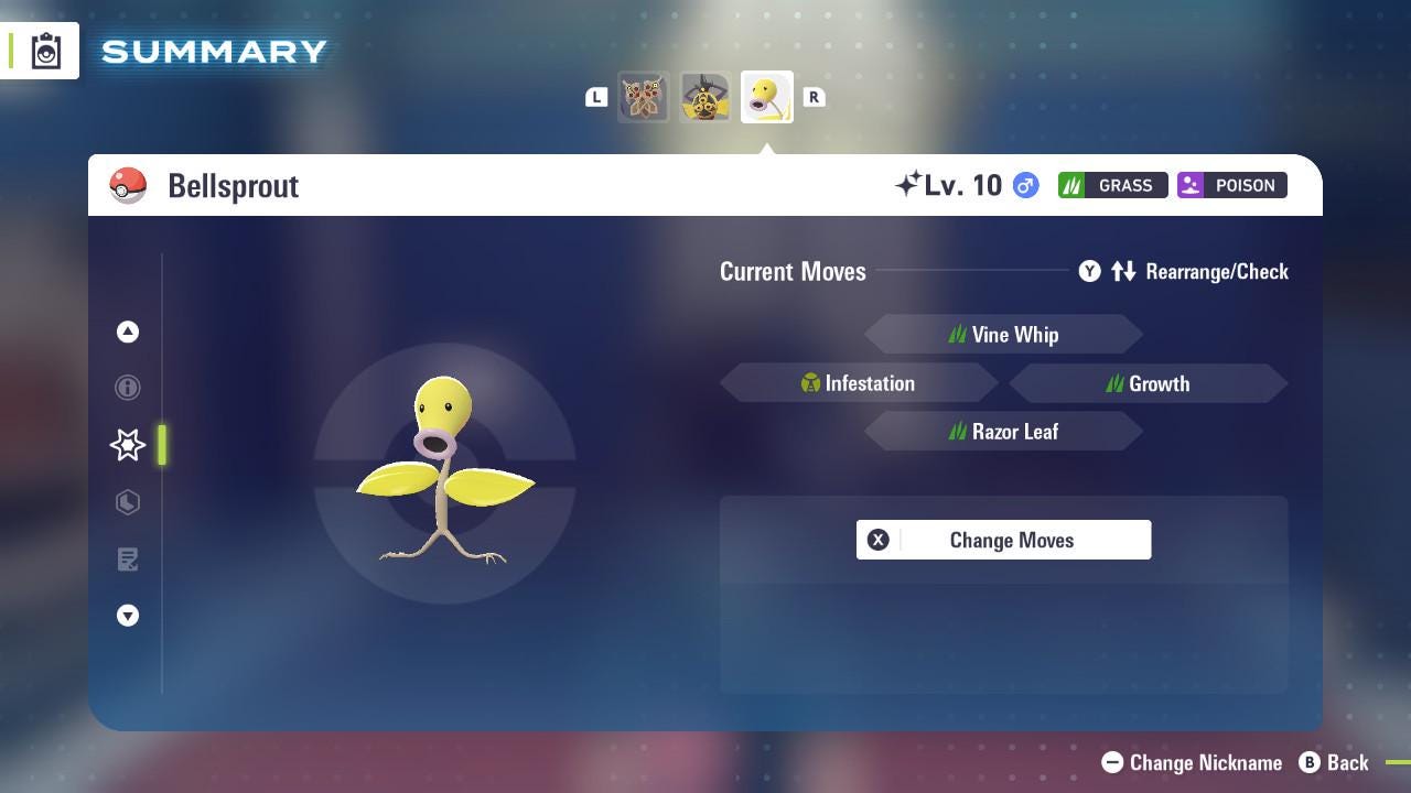 SHINY 6IV BELLSPROUT / Pokémon Legends ZA / 6IV Pokemon / Shiny Pokemon / Competitive / Fast Trade / Pokerus / Rare Pokemon