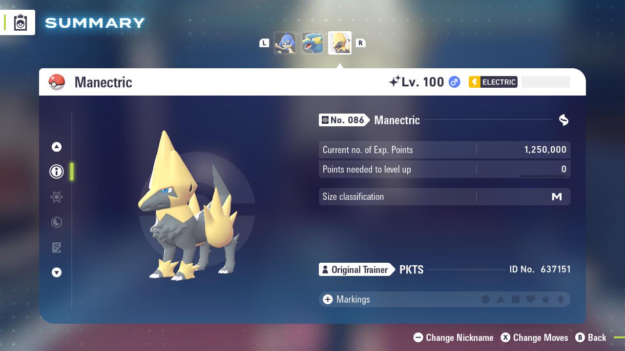 SHINY 6IV MANECTRIC / Pokémon Legends ZA / 6IV Pokemon / Shiny Pokemon / Competitive / Fast Trade / Pokerus / Rare Pokemon