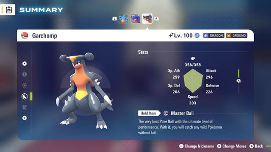 SHINY 6IV GARCHOMP / Pokémon Legends ZA / 6IV Pokemon / Shiny Pokemon / Competitive / Fast Trade / Pokerus / Rare Pokemon