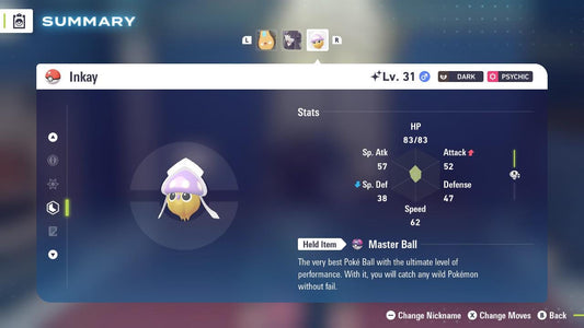 SHINY 6IV INKAY / Pokémon Legends ZA / 6IV Pokemon / Shiny Pokemon / Competitive / Fast Trade / Pokerus / Rare Pokemon