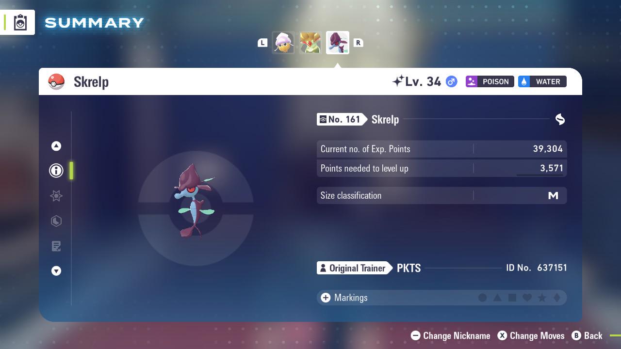 SHINY 6IV SKRELP / Pokémon Legends ZA / 6IV Pokemon / Shiny Pokemon / Competitive / Fast Trade / Pokerus / Rare Pokemon