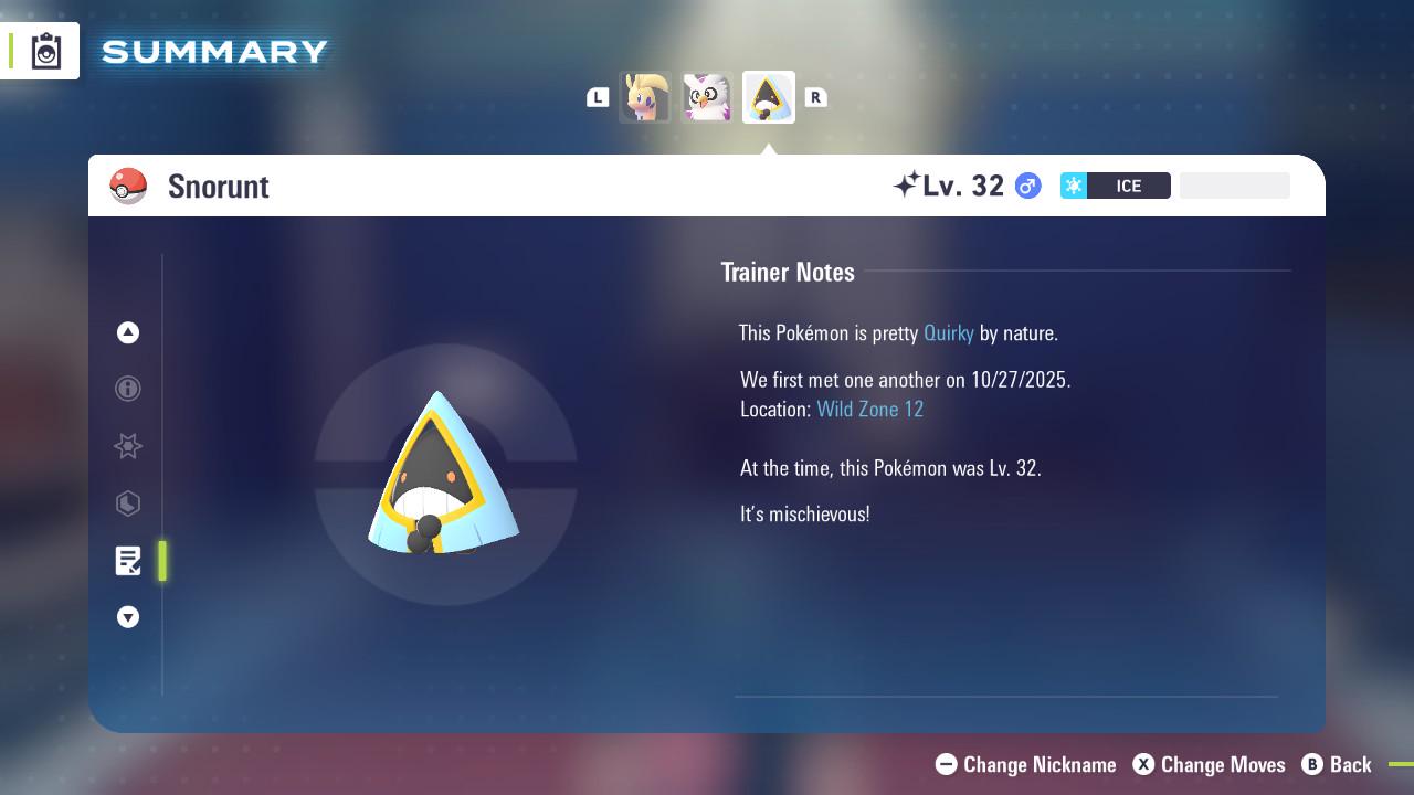 SHINY 6IV SNORUNT / Pokémon Legends ZA / 6IV Pokemon / Shiny Pokemon / Competitive / Fast Trade / Pokerus / Rare Pokemon