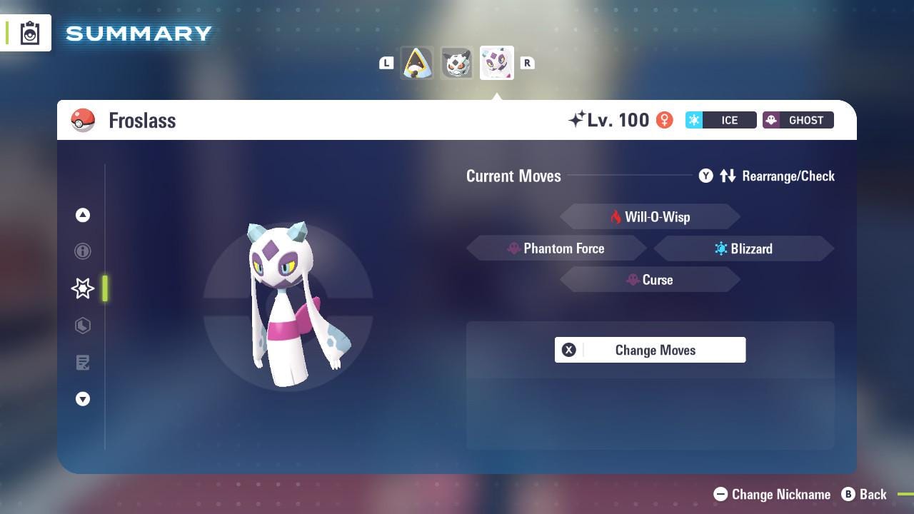 SHINY 6IV FROSLASS / Pokémon Legends ZA / 6IV Pokemon / Shiny Pokemon / Competitive / Fast Trade / Pokerus / Rare Pokemon