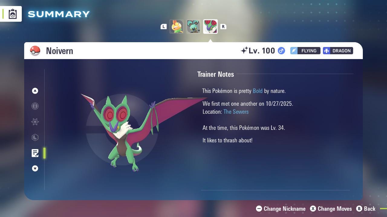 SHINY 6IV NOIVERN / Pokémon Legends ZA / 6IV Pokemon / Shiny Pokemon / Competitive / Fast Trade / Pokerus / Rare Pokemon