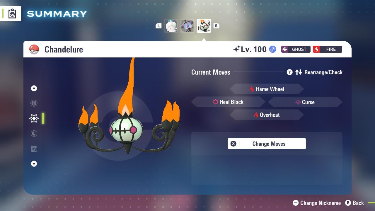 SHINY 6IV CHANDELURE / Pokémon Legends ZA / 6IV Pokemon / Shiny Pokemon / Competitive / Fast Trade / Pokerus / Rare Pokemon