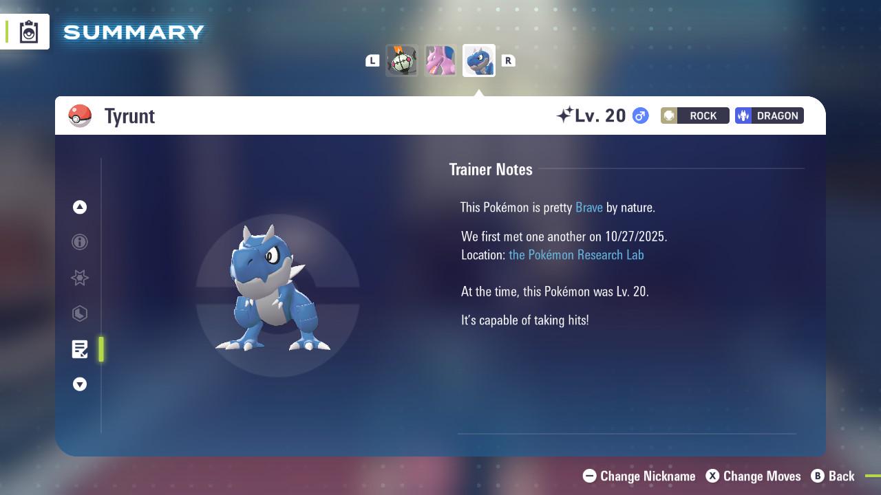 SHINY 6IV TYRUNT / Pokémon Legends ZA / 6IV Pokemon / Shiny Pokemon / Competitive / Fast Trade / Pokerus / Rare Pokemon
