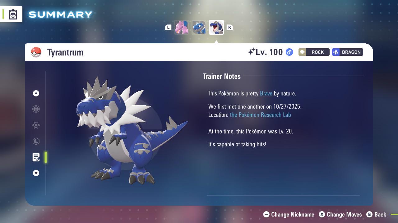 SHINY 6IV TYRANTRUM / Pokémon Legends ZA / 6IV Pokemon / Shiny Pokemon / Competitive / Fast Trade / Pokerus / Rare Pokemon