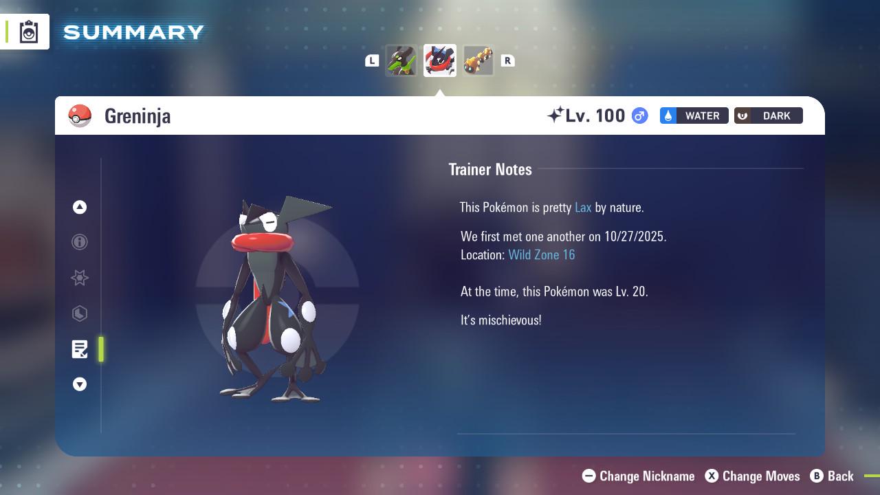 SHINY 6IV GRENINJA / Pokémon Legends ZA / 6IV Pokemon / Shiny Pokemon / Competitive / Fast Trade / Pokerus / Rare Pokemon