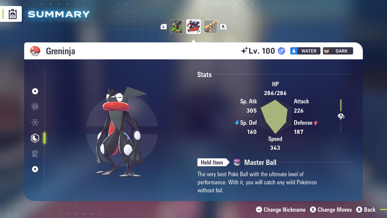 SHINY 6IV GRENINJA / Pokémon Legends ZA / 6IV Pokemon / Shiny Pokemon / Competitive / Fast Trade / Pokerus / Rare Pokemon