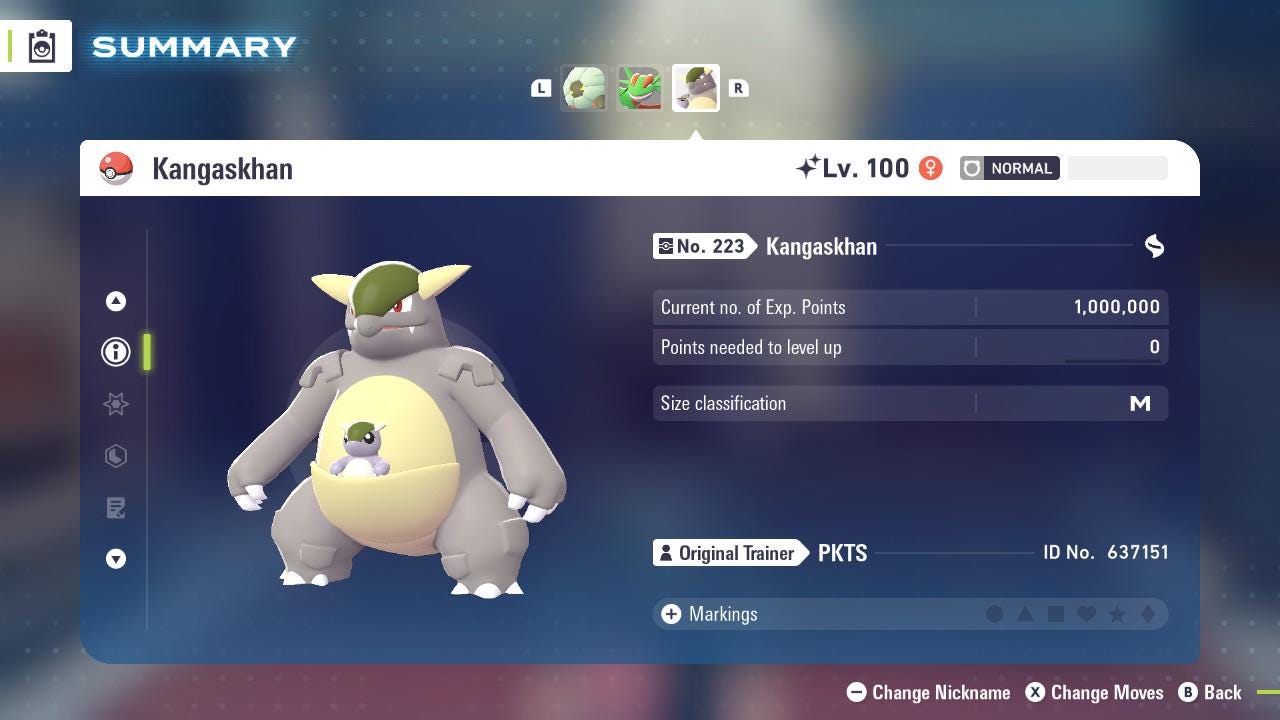 SHINY 6IV KANGASKHAN / Pokémon Legends ZA / 6IV Pokemon / Shiny Pokemon / Competitive / Fast Trade / Pokerus / Rare Pokemon