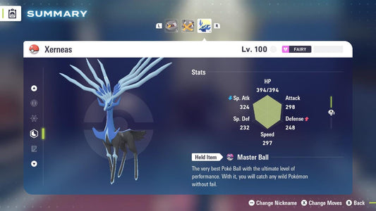 Pokemon Legends Z-A Non-Shiny 6IV XERNEAS / Competitive Set Battle Ready EV Trained / Shiny Pokemon / Customizable / Fast Trade /
