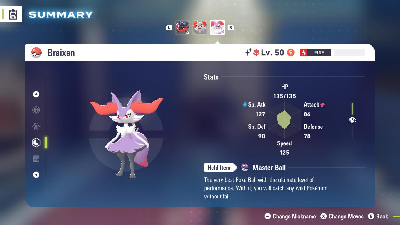 ALPHA SHINY 6IV Braixen / Pokémon Legends ZA / 6IV Pokemon / Shiny Pokemon / Competitive / Fast Trade / Pokerus / Rare Pokemon