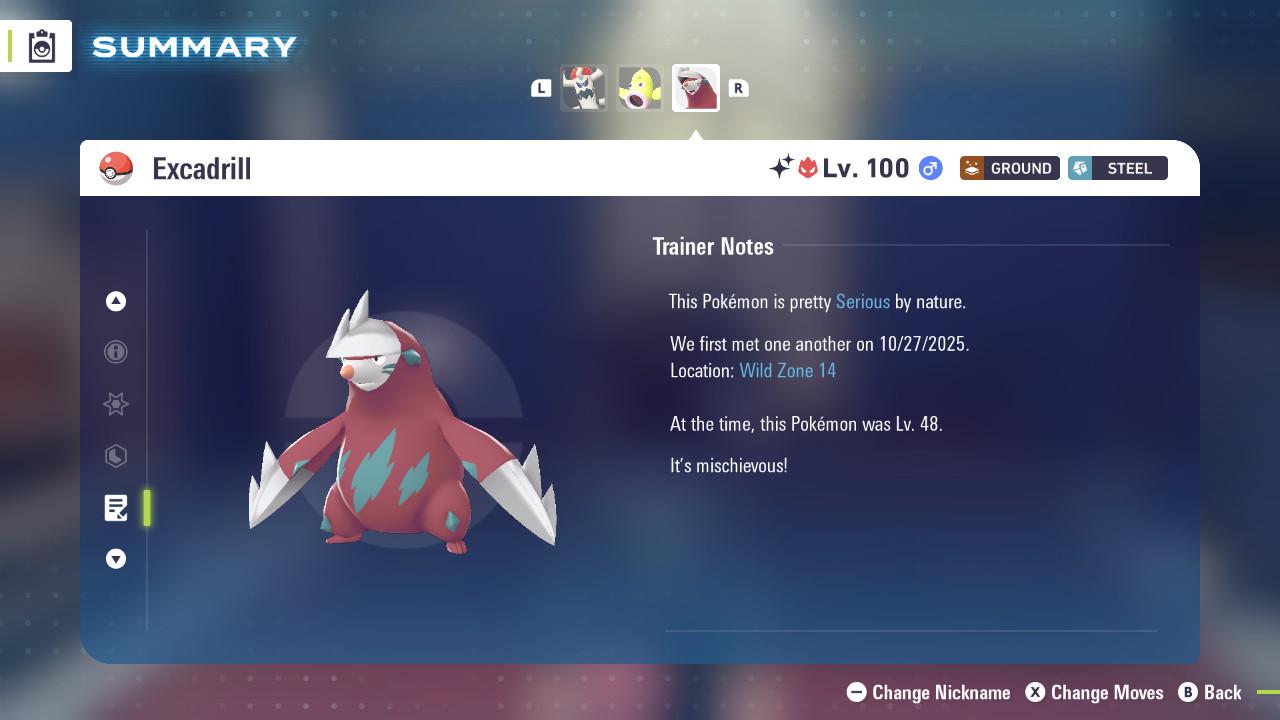 ALPHA SHINY 6IV Excadrill / Pokémon Legends ZA / 6IV Pokemon / Shiny Pokemon / Competitive / Fast Trade / Pokerus / Rare Pokemon