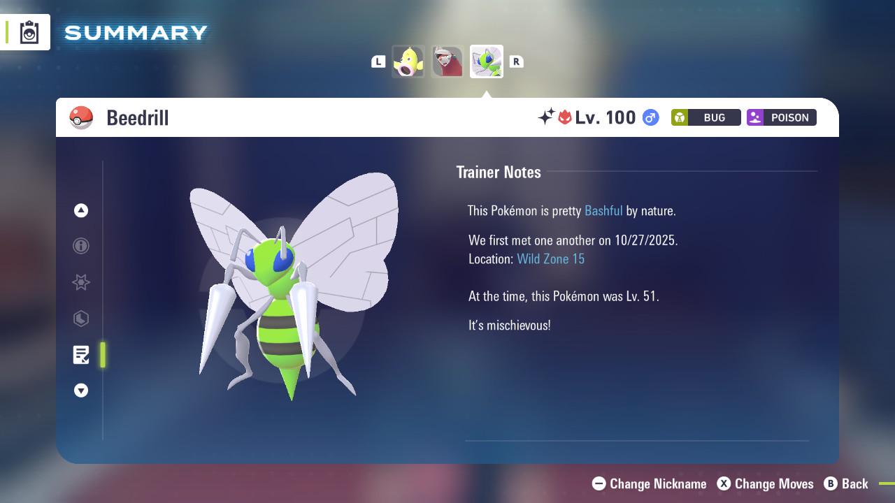ALPHA SHINY 6IV Beedrill / Pokémon Legends ZA / 6IV Pokemon / Shiny Pokemon / Competitive / Fast Trade / Pokerus / Rare Pokemon