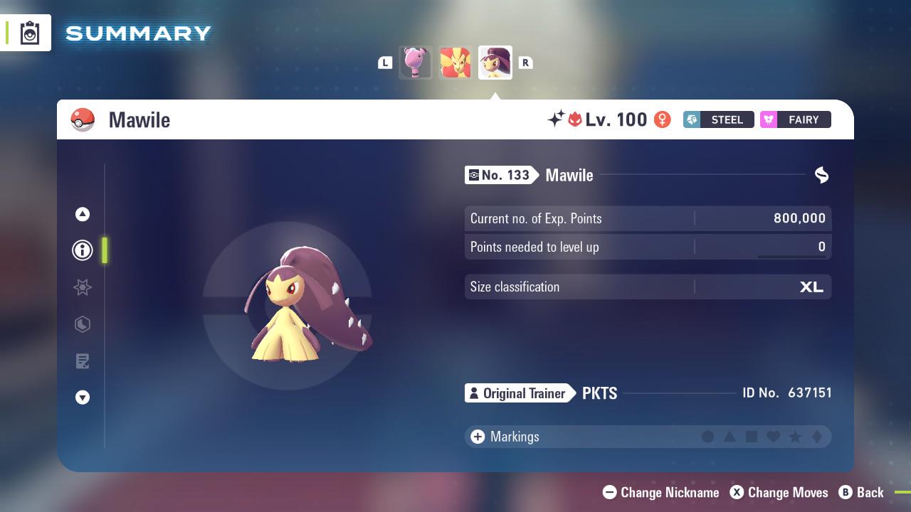 ALPHA SHINY 6IV Mawile / Pokémon Legends ZA / 6IV Pokemon / Shiny Pokemon / Competitive / Fast Trade / Pokerus / Rare Pokemon