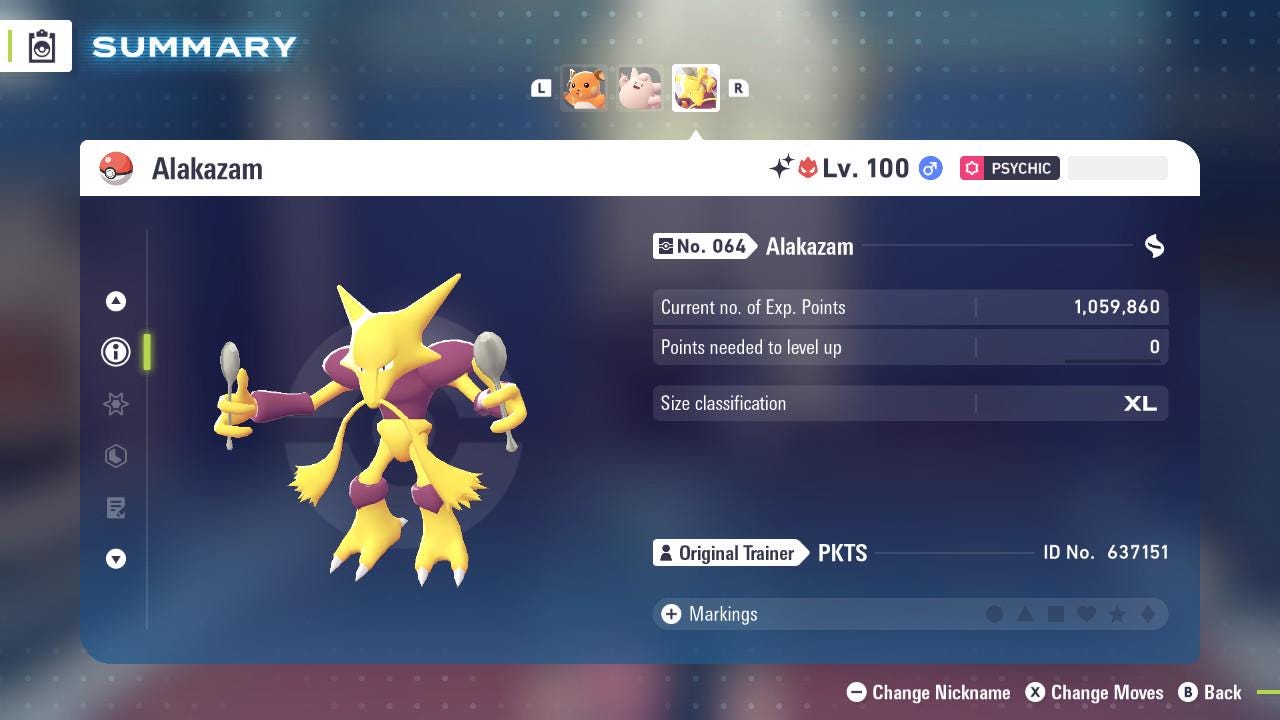 ALPHA SHINY 6IV Alakazam / Pokemon Legends Z-A / 6IV Pokemon / Shiny Pokemon / Competitive / Fast Trade / Pokerus / Rare Pokemon