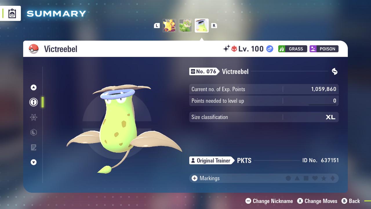 ALPHA SHINY 6IV Victreebel / Pokémon Legends ZA / 6IV Pokemon / Shiny Pokemon / Competitive / Fast Trade / Pokerus / Rare Pokemon