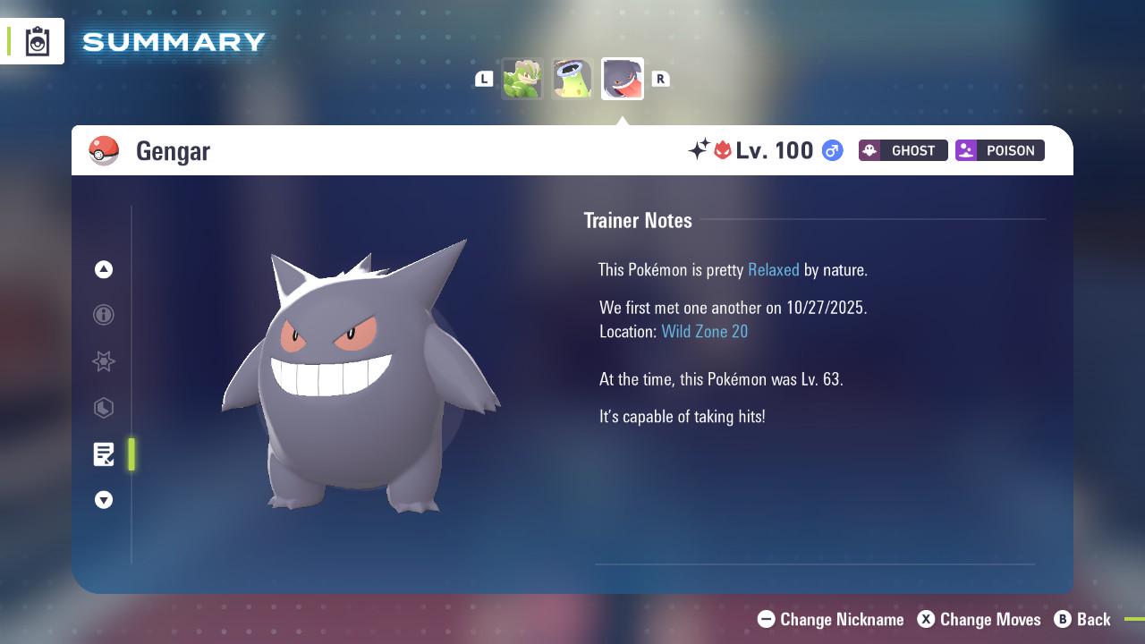 ALPHA SHINY 6IV Gengar / Pokémon Legends ZA / 6IV Pokemon / Shiny Pokemon / Competitive / Fast Trade / Pokerus / Rare Pokemon