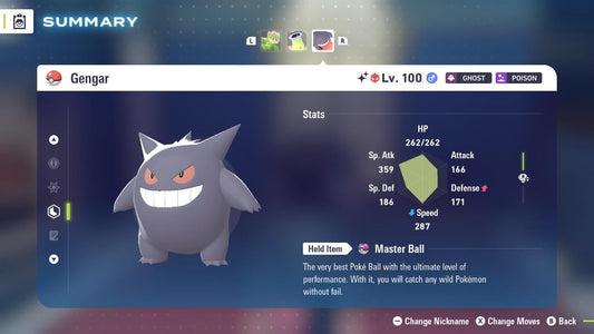 ALPHA SHINY 6IV Gengar / Pokémon Legends ZA / 6IV Pokemon / Shiny Pokemon / Competitive / Fast Trade / Pokerus / Rare Pokemon