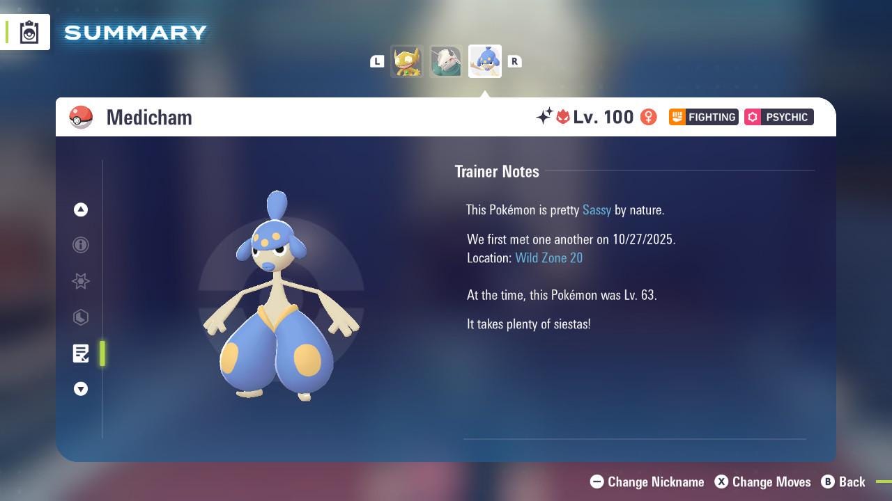 ALPHA SHINY 6IV Medicham / Pokémon Legends ZA / 6IV Pokemon / Shiny Pokemon / Competitive / Fast Trade / Pokerus / Rare Pokemon