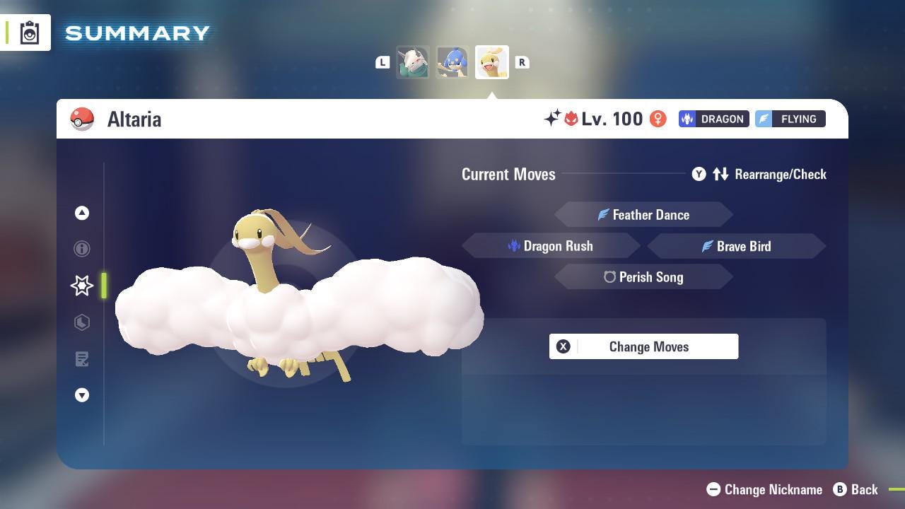 ALPHA SHINY 6IV Altaria / Pokemon Legends Z-A / 6IV Pokemon / Shiny Pokemon / Competitive / Fast Trade / Pokerus / Rare Pokemon