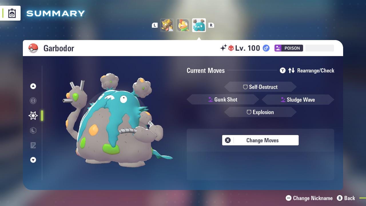 ALPHA SHINY 6IV Garbodor / Pokémon Legends ZA / 6IV Pokemon / Shiny Pokemon / Competitive / Fast Trade / Pokerus / Rare Pokemon