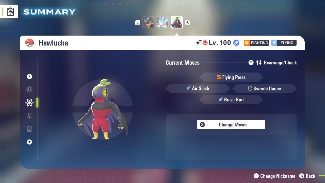 ALPHA SHINY 6IV Hawlucha / Pokémon Legends ZA / 6IV Pokemon / Shiny Pokemon / Competitive / Fast Trade / Pokerus / Rare Pokemon