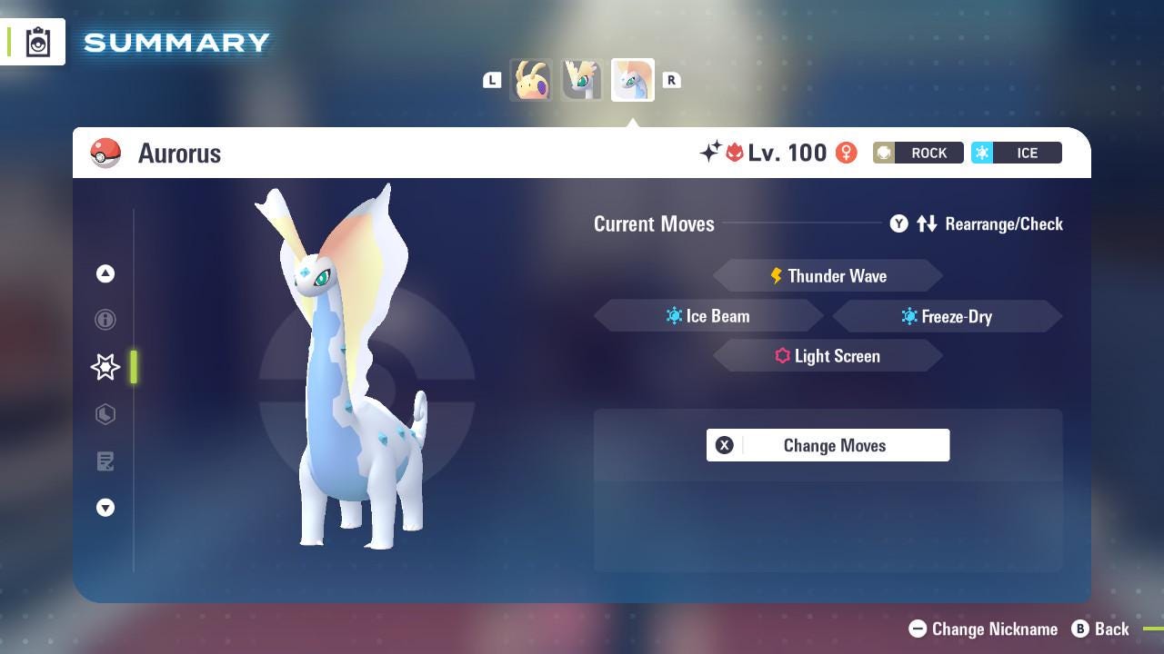 Pokemon Legends Z-A SHINY ALPHA 6IV Aurorus / Competitive Set Battle Ready EV Trained / Shiny Pokemon / Customizable / Fast Trade /