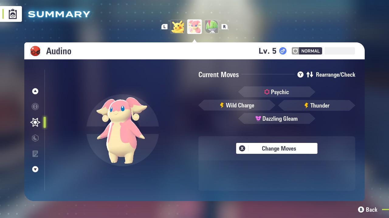 Pokemon Legends Z-A Non-Shiny 6IV AUDINO PokeCenter 251101 Center Birthday / Competitive Set Battle Ready EV Trained / Shiny Pokemon /