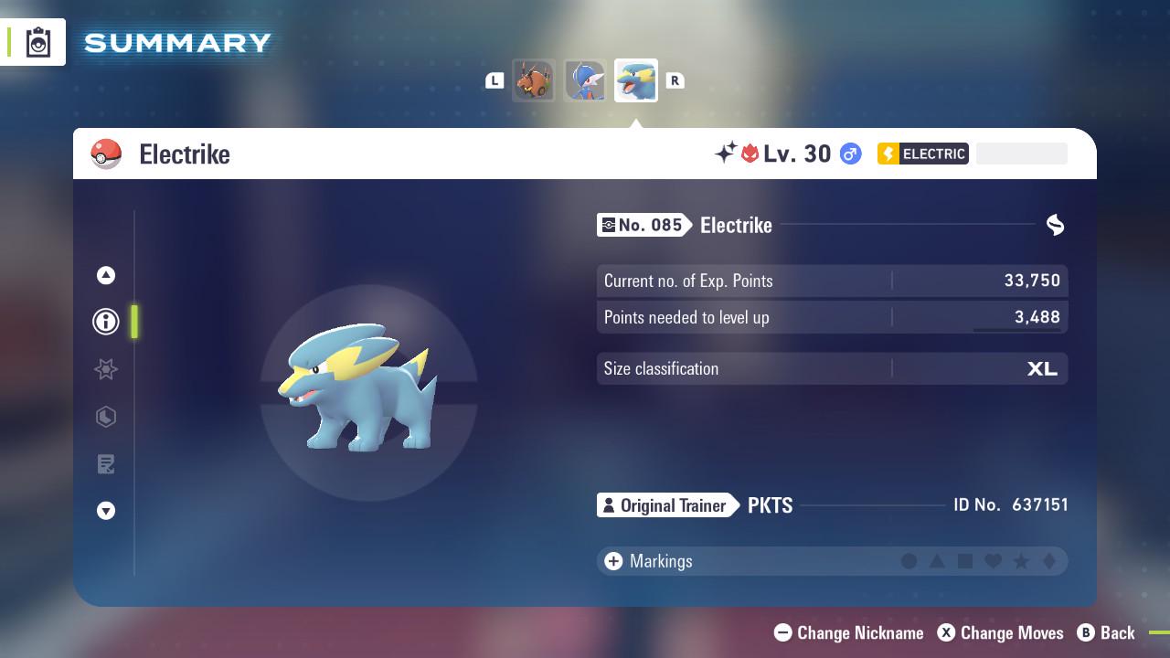 Pokemon Legends Z-A SHINY ALPHA 6IV Electrike / Competitive Set Battle Ready EV Trained / Shiny Pokemon / Customizable / Fast Trade /