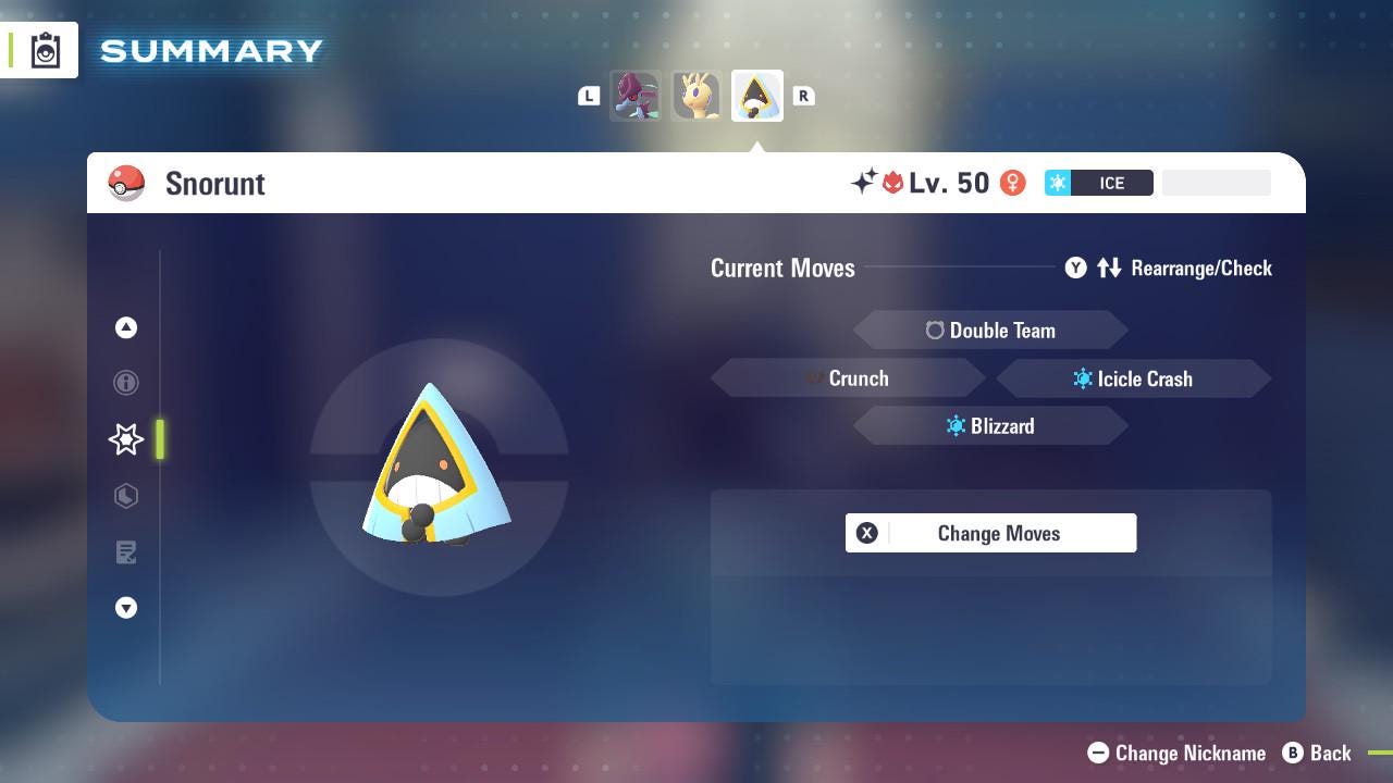 Pokemon Legends Z-A SHINY ALPHA 6IV Snorunt / Competitive Set Battle Ready EV Trained / Shiny Pokemon / Customizable / Fast Trade /