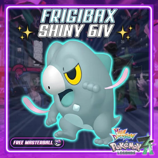 Shiny Frigibax Pokemon Legends ZA Mega Dimension DLC 6IV Competitive Battle Ready - Pokémon Legends: Z-A digital Pokémon