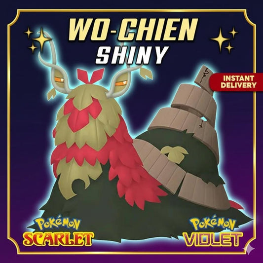 Shiny 6IV WO-CHIEN Paldea Event EV Trained | Scarlet & Violet Pokémon | Battle Ready Competitive | Free Bonus Shiny | 50% Off Now