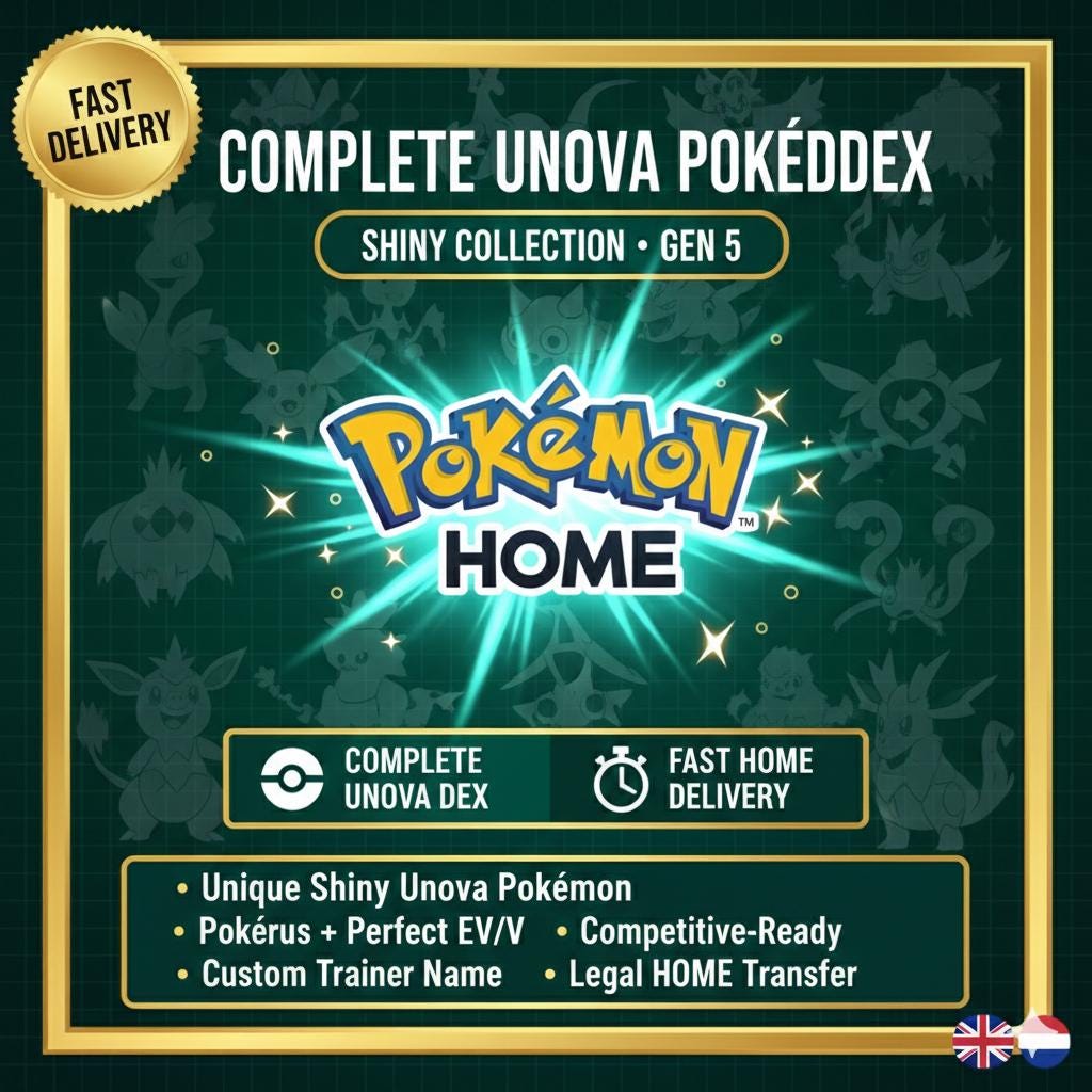 Pokemon HOME 6IV Shiny UNOVA POKEDEX / Pokemon Scarlet Violet / Pokemon Sword Shield, Pokemon Lets Go, Pokemon BdSp, Pokemon Legends Arceus