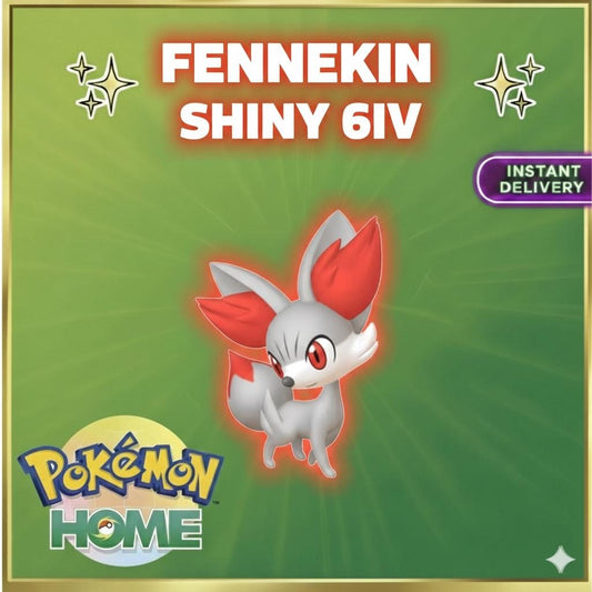 Pokemon HOME Shiny 6IV Fennekin Custom Ot Event Sv Trade FAST DELIVERY Ready