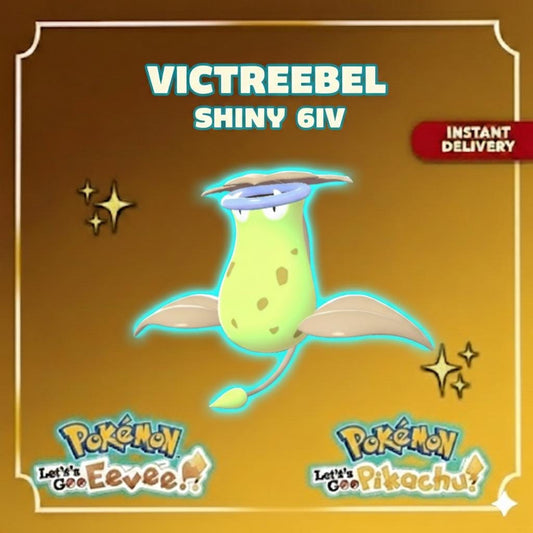 Pokemon Lets Go Pikachu and Eevee SHINY 6IV VICTREEBEL / Competitive Set Battle Ready EV Trained / Shiny Pokemon / Customizable / Fast Trade
