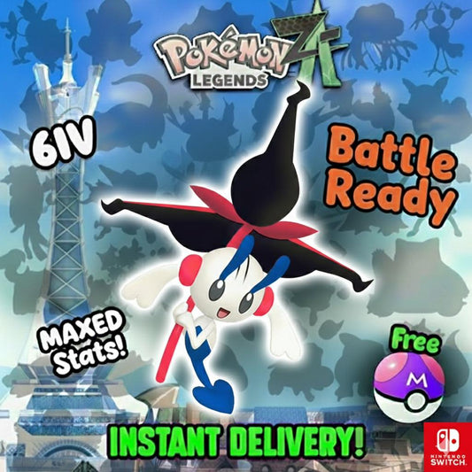 Pokemon ZA Non Shiny 6IV Eternal Floette Competitive Set Battle Ready Switch 2 Corbeau Mega Evolution Pokedex