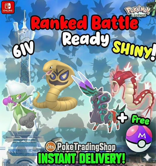 Corbeau Shiny Alpha Pokémon Team Bundle for Pokémon Legends ZA Corbeau Legend ZA Team 6IV Mega Evolution Battle Ready Custom Trade Pokédex - Instant Delivery Trade