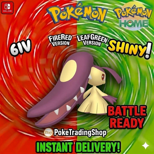 SHINY MAWILE Pokémon FireRed LeafGreen Authentic 6IV Collection Pokémon HOME Transfer Switch 2 30th Anniversary Custom Pokedex - Instant Delivery Trade