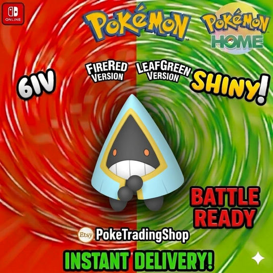 SHINY SNORUNT Pokémon FireRed LeafGreen Authentic 6IV Collection Pokémon HOME Transfer Switch 2 30th Anniversary Custom Pokedex - Instant Delivery Trade