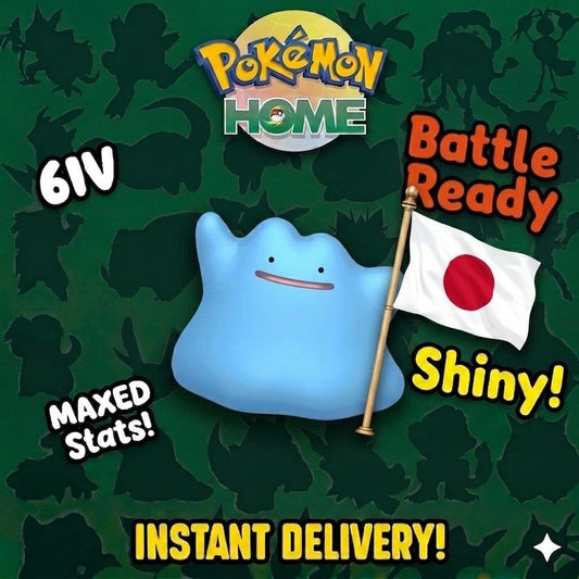 SHINY 6IV DITTO Modest Japanese Masuda Pokémon Pokémon Home Transfer Shiny Breeding Ditto 6IV Pokémon Perfect IV Masuda