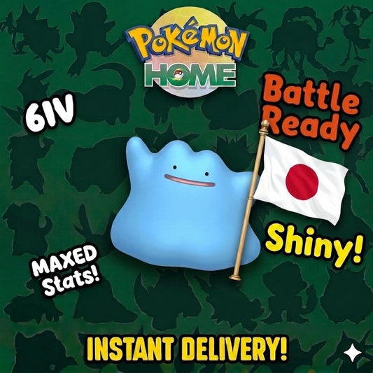 SHINY 6IV DITTO Jolly Japanese Masuda Pokémon Pokémon HOME Transfer Perfect Breeding Ditto Shiny 6IV Pokémon Masuda