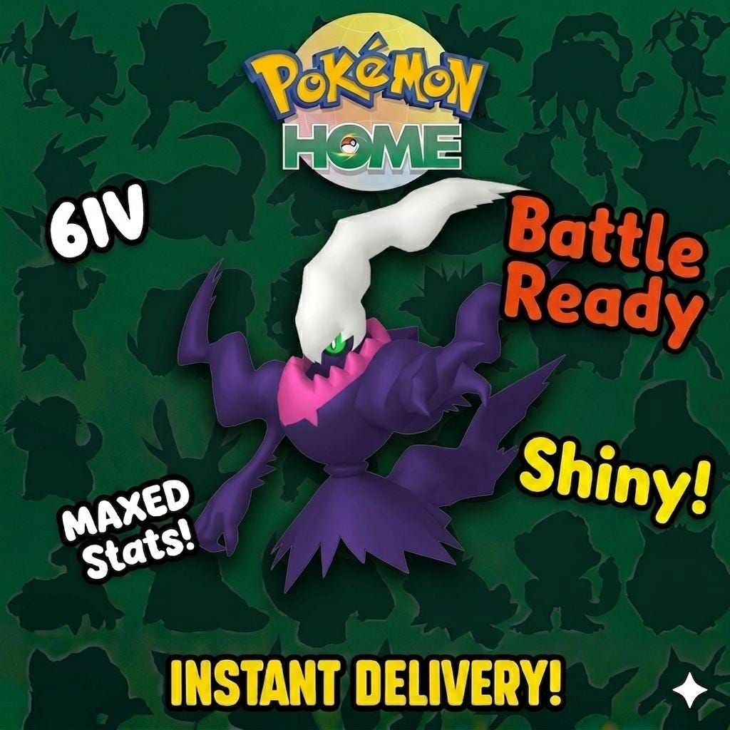 Shiny DARKRAI Pokémon HOME 6IV Competitive Battle Ready - Pokémon Scarlet & Violet digital Pokémon trade by PokeTradingShop