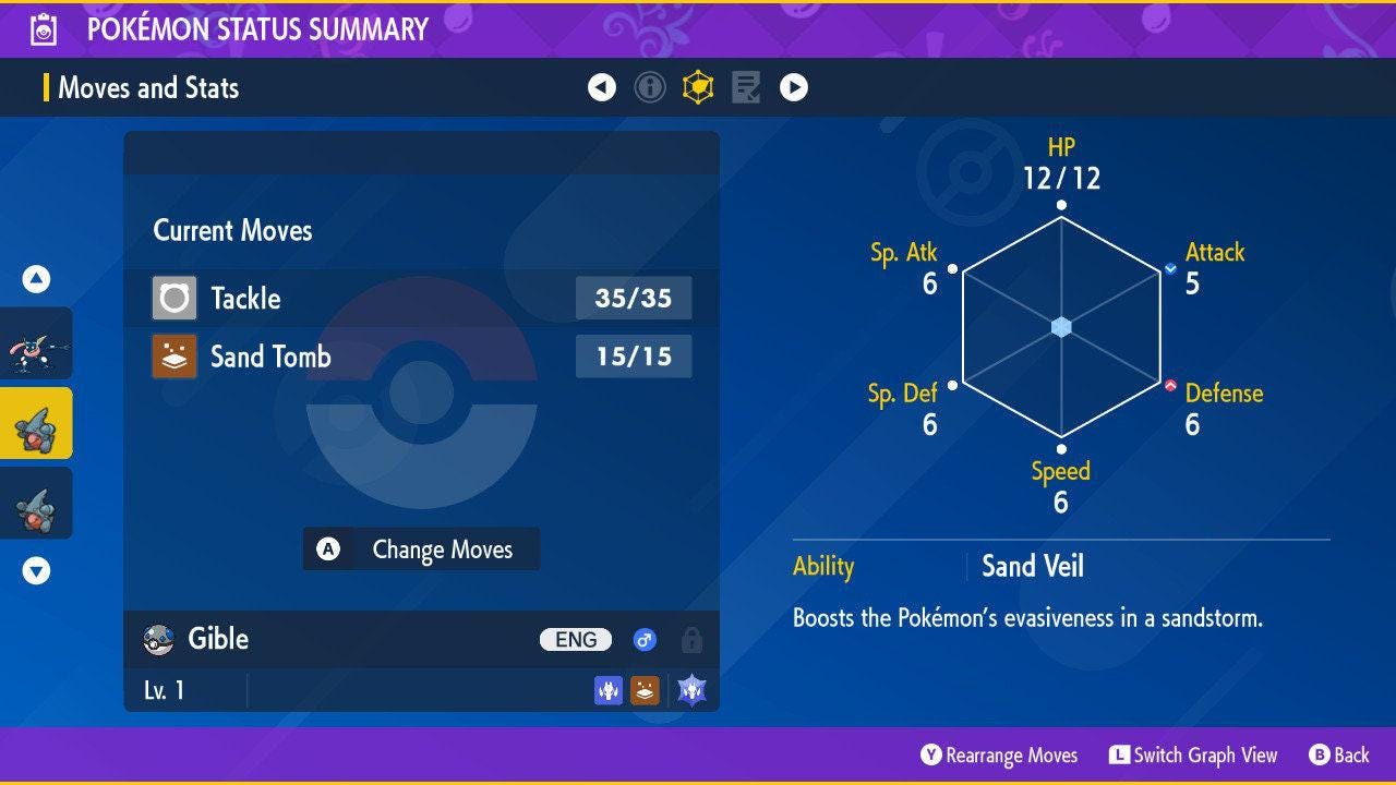 Shiny GIBLE Pokémon Scarlet Violet 6IV Competitive Battle Ready - Pokémon Scarlet & Violet digital Pokémon trade image 2