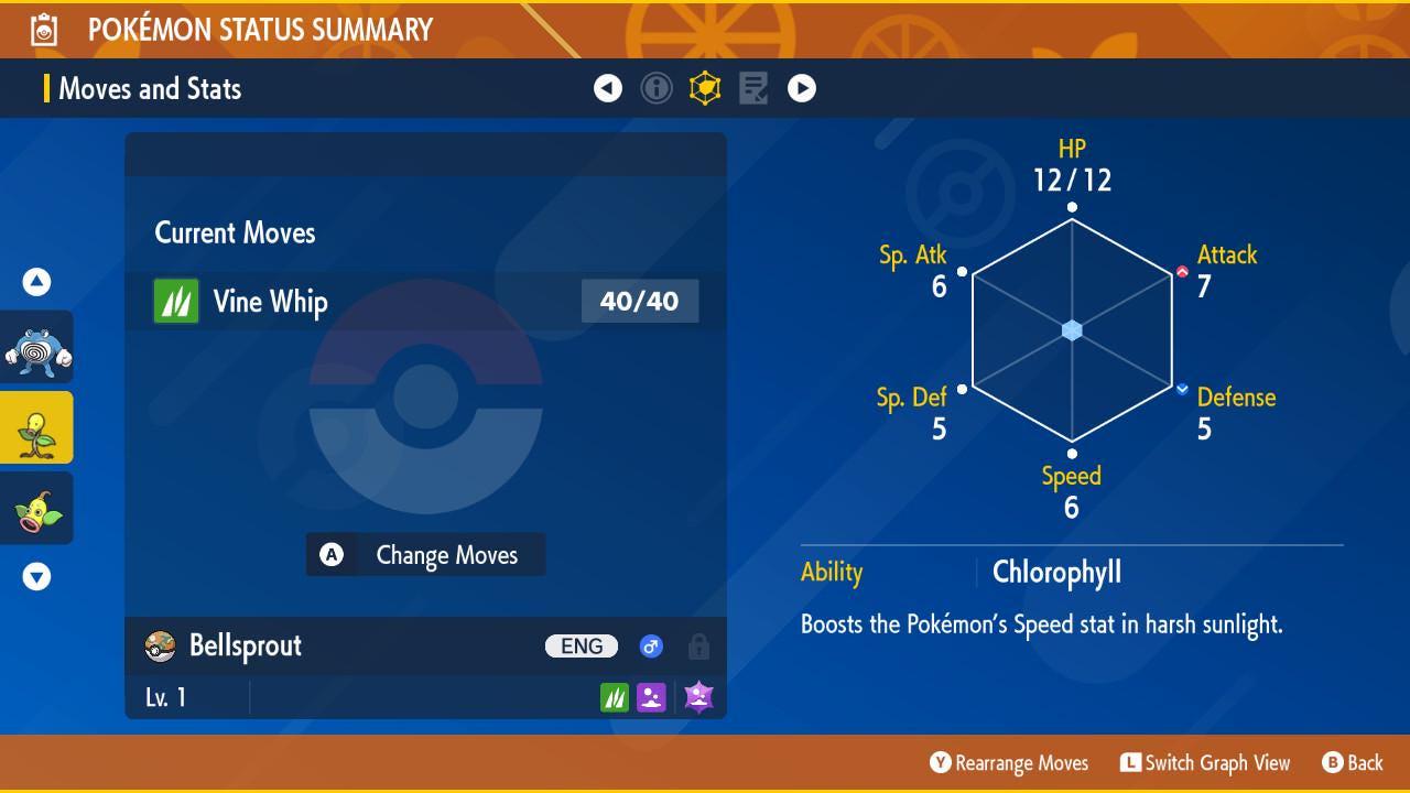 Pokemon Scarlet and Violet Shiny BELLSPROUT 6IV Competitive Battle Ready - Pokémon Scarlet & Violet digital Pokémon trade
