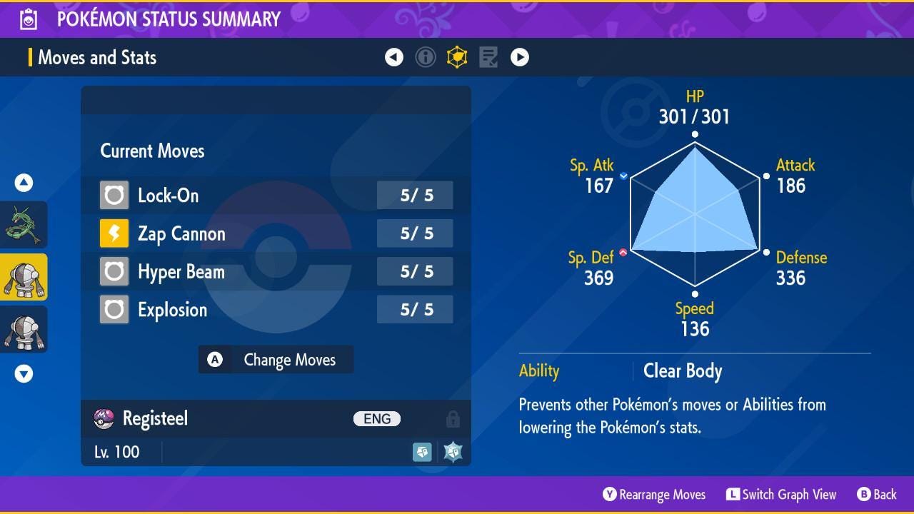 Shiny REGISTEEL Pokémon Scarlet and Violet 6IV Competitive Battle Ready - Pokémon Scarlet & Violet digital Pokémon trade